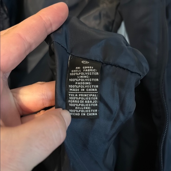 Jane Ashley Navy Quilted Vest 2X - Picture 4 of 5